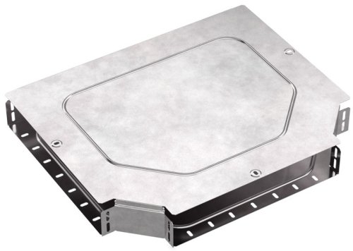 Тройник для лотка горизонтальный с крышкой Промрукав Стандарт 400х80 фото Тройник для лотка горизонтальный с крышкой Промрукав Стандарт 400х80 картинка